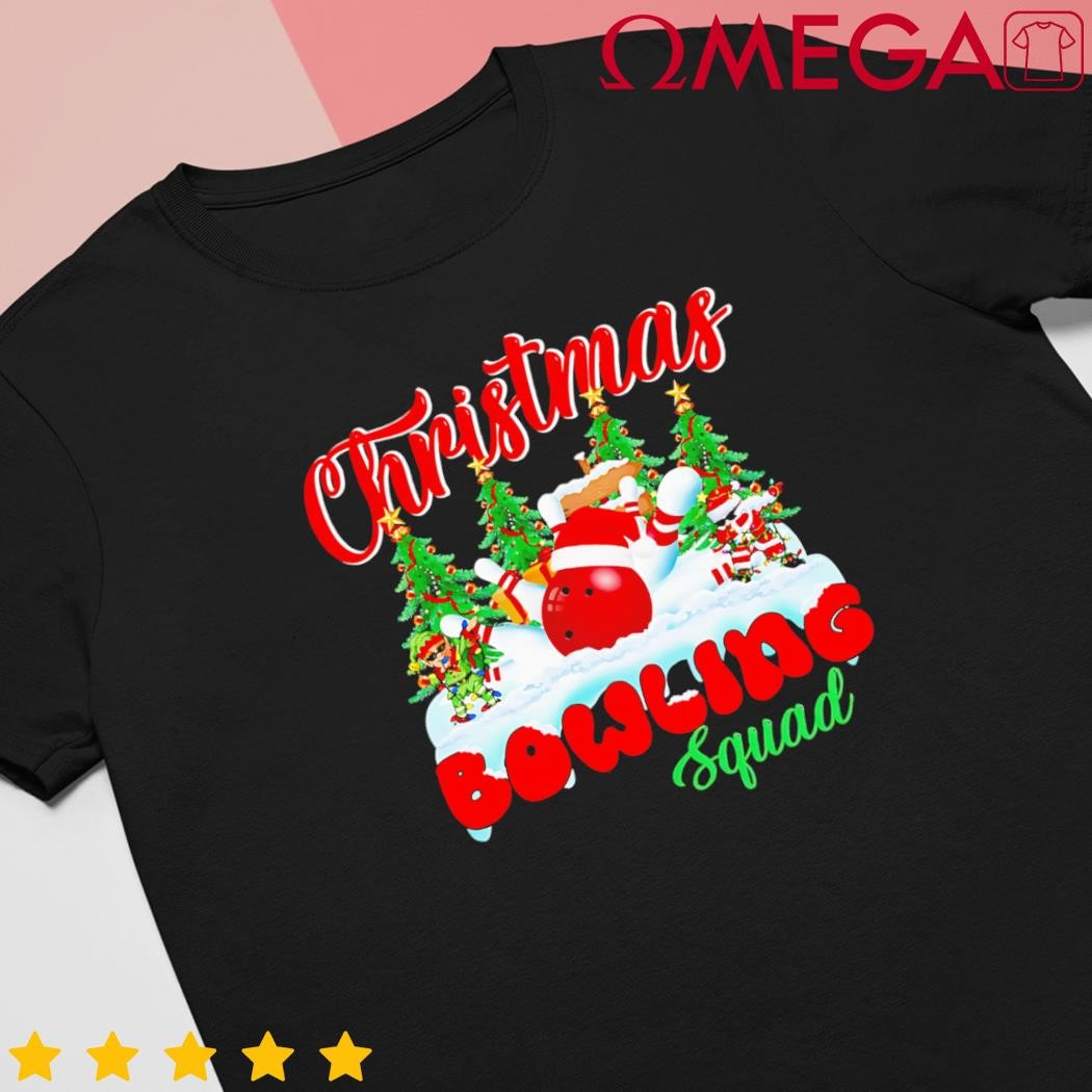 Christmas Bowling Squad Dabbing Santa Elf shirt