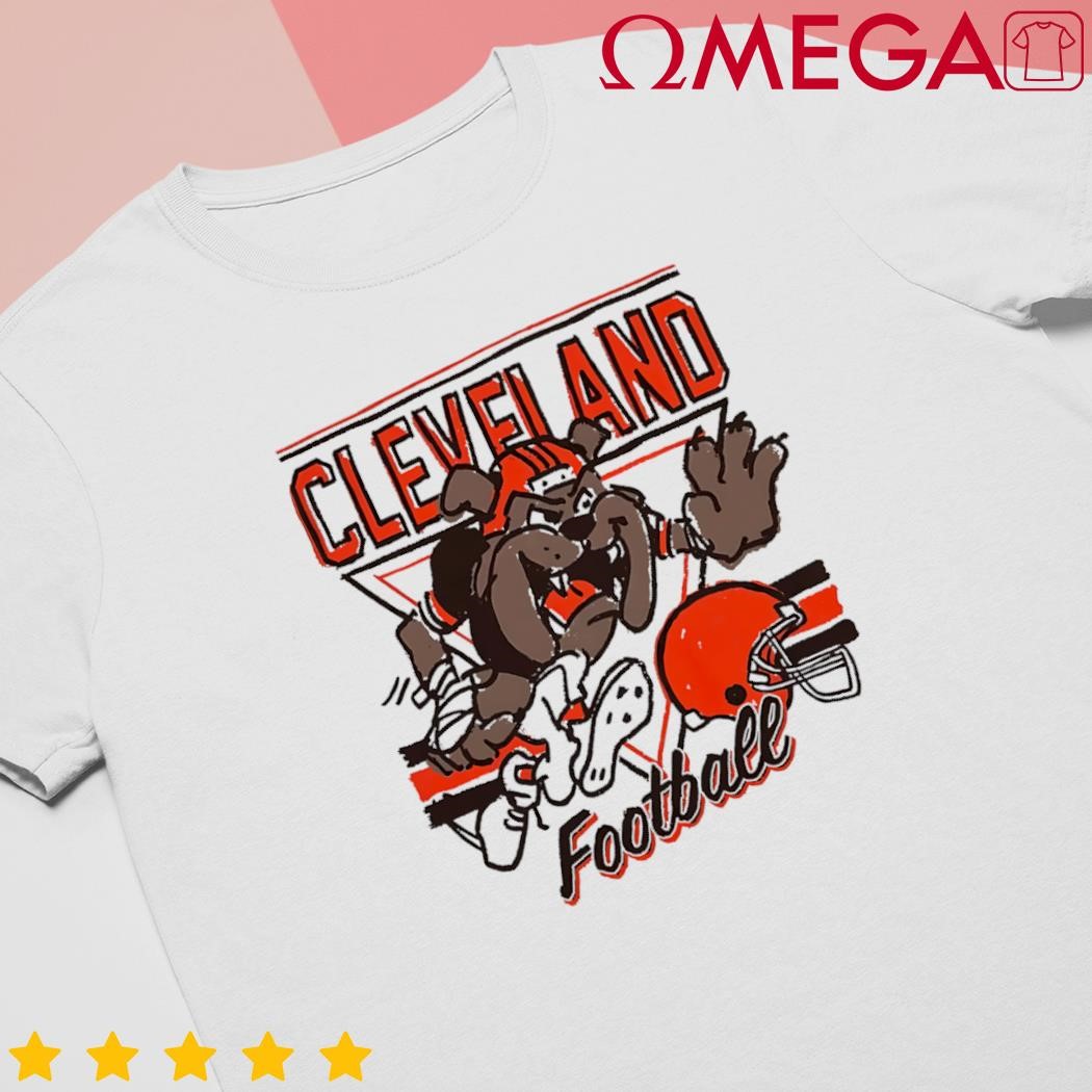 Cleveland football cartoon dawg t-shirt