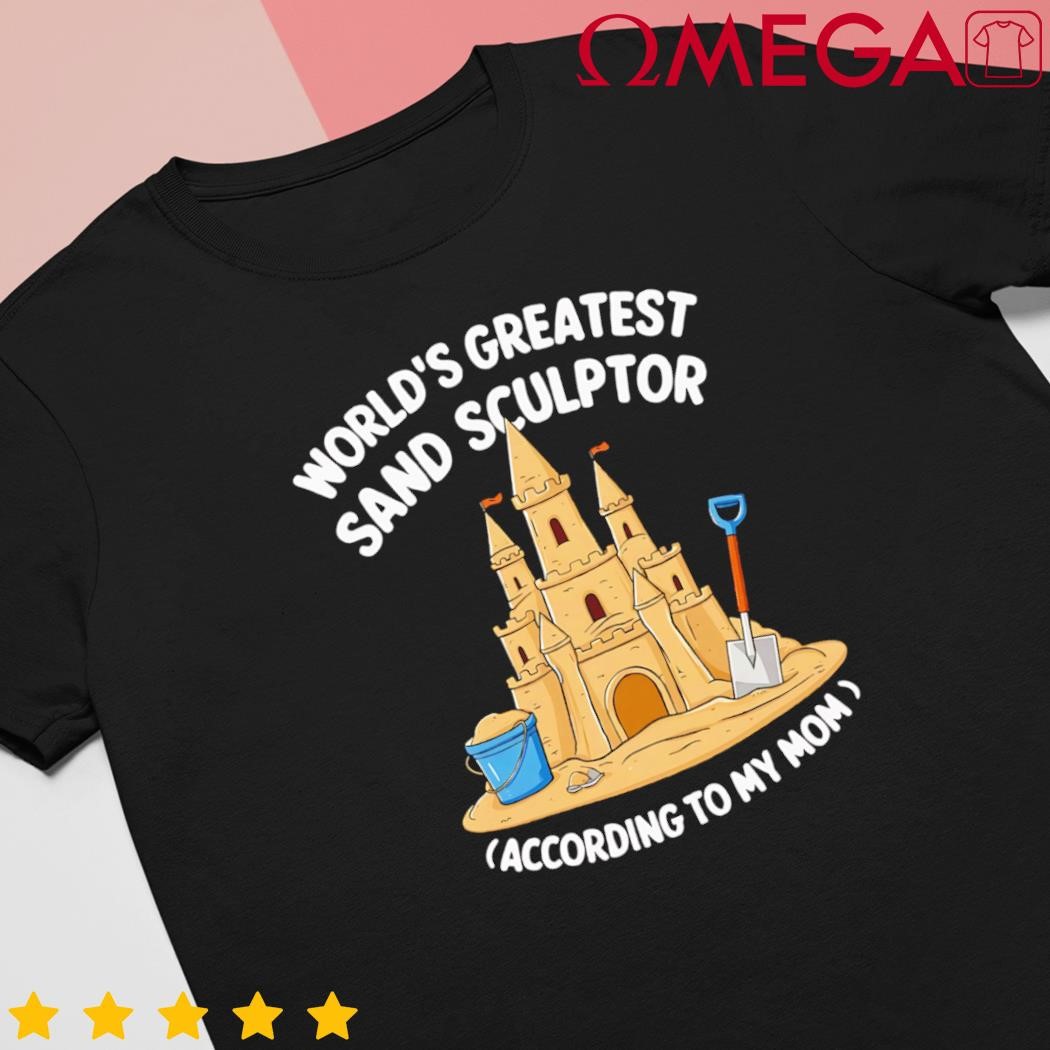 Creative sandcastle art sculpture beach fun sculpting shirt