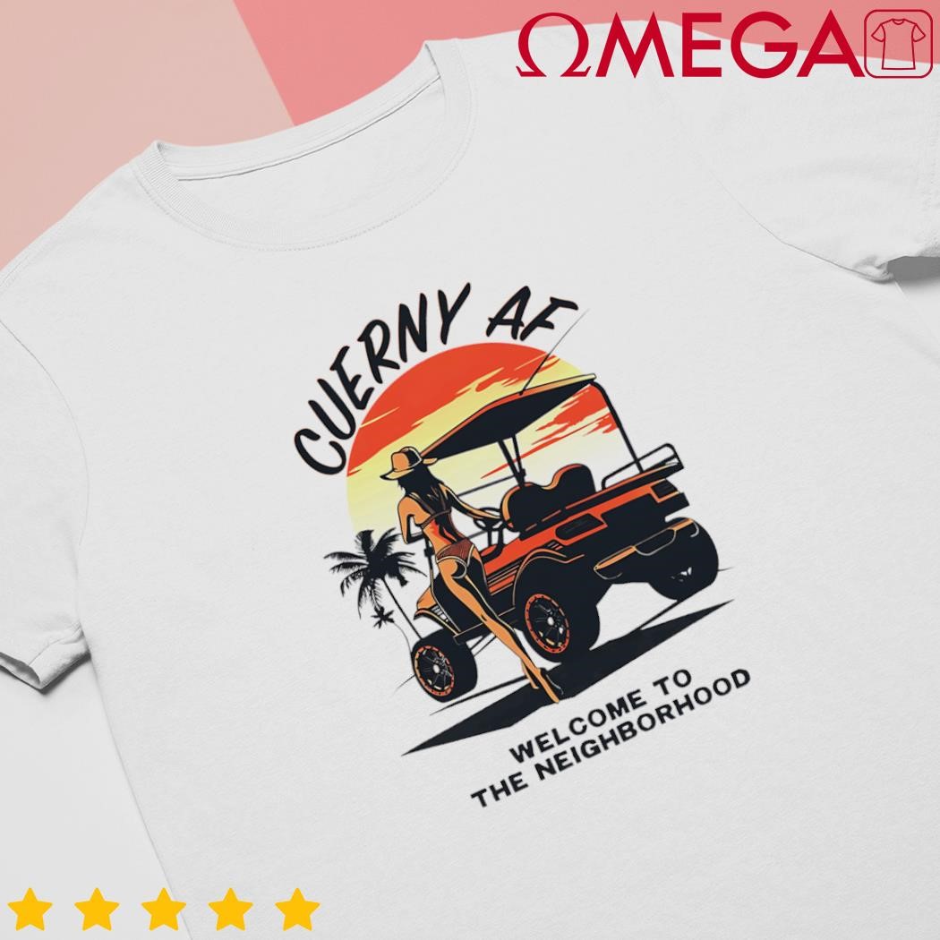 Cuerny af welcome to the neighborhood retro shirt