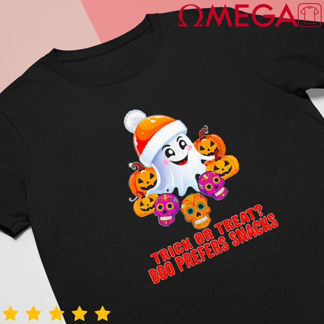 Cute Halloween Ghost Trick or Treat Boo Candy Funny Quote shirt