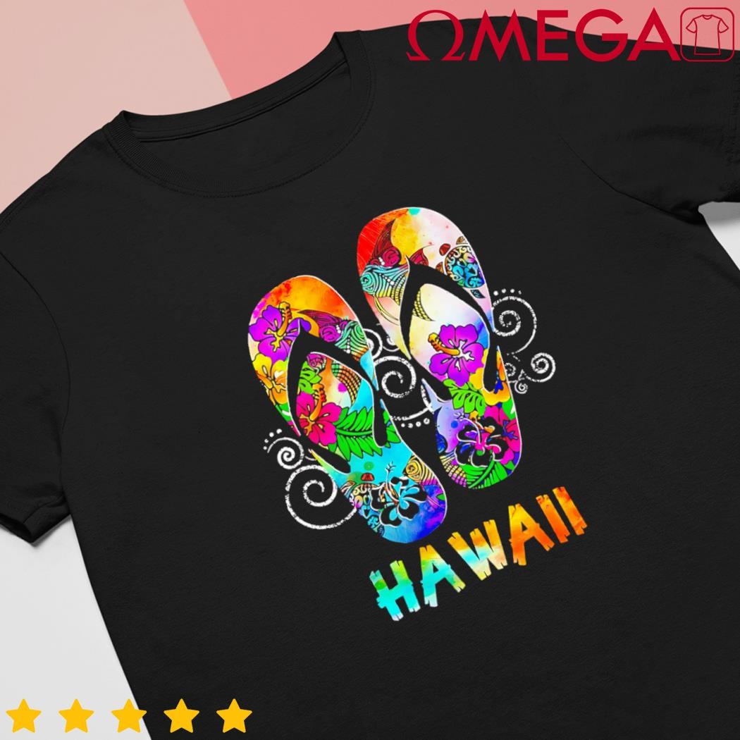 Cute Hawaii Beach Flipflops Hawaiian Island Cruise Vacay shirt