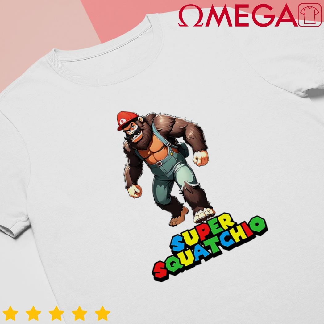 Cute sasquatch bigfoot gamer gaming shirt