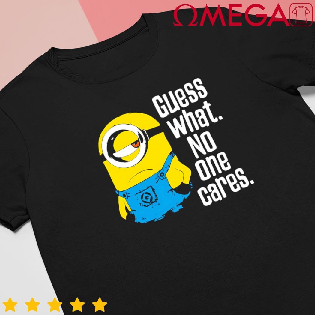 Despicable me Minions Stuart no one cares cartoon shirt