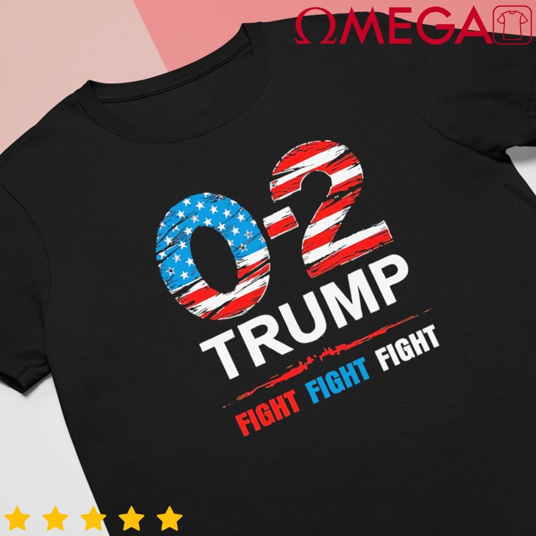 Donald Trump 02 USA flag fight fight fight you missed again shirt