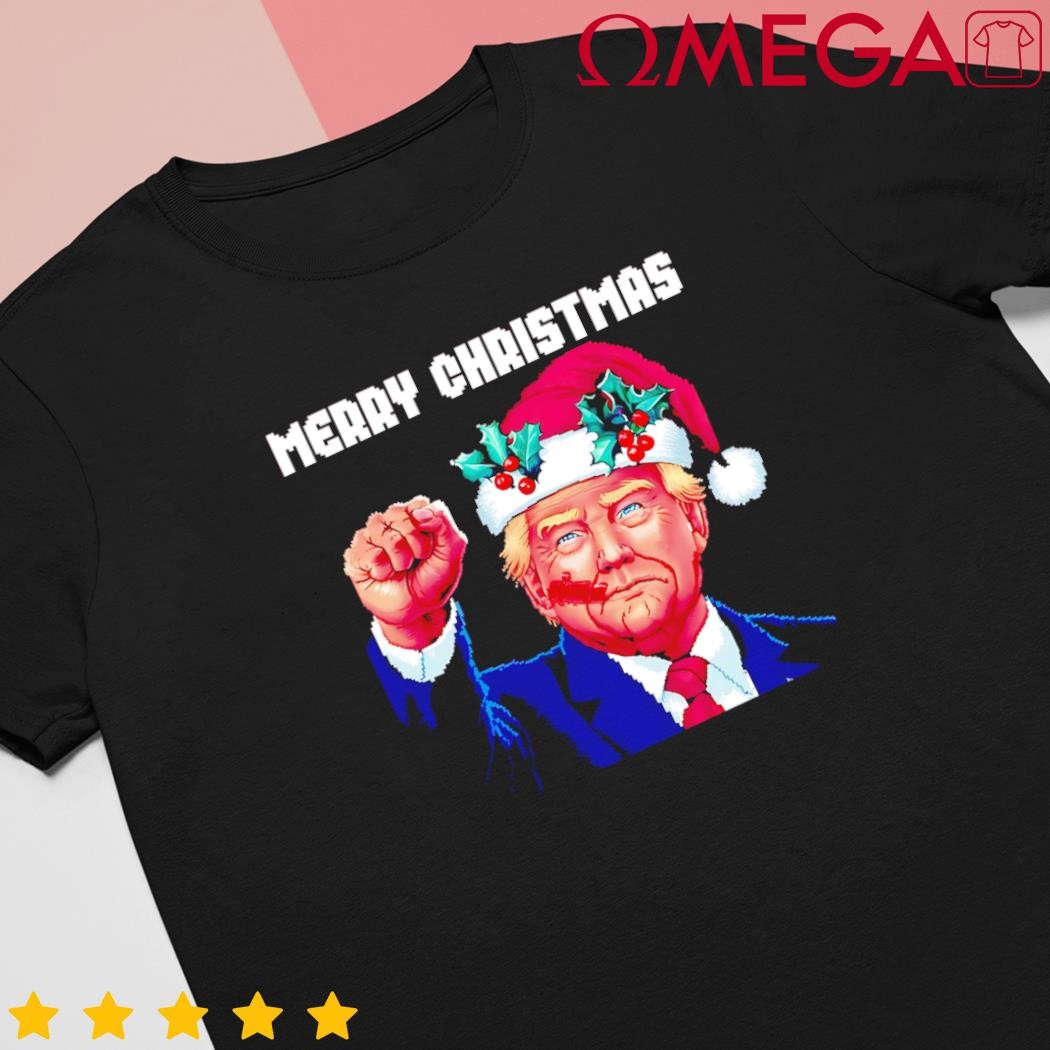 Donald Trump Christmas Merry Christmas Maga Trump Shooting Gift shirt