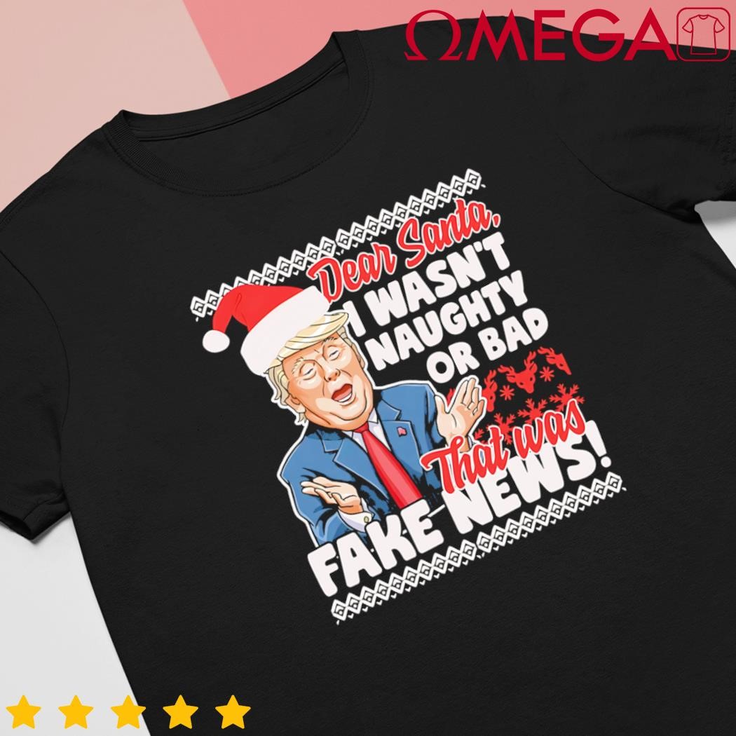 Donald Trump Fake News Ugly Christmas Style Gift shirt