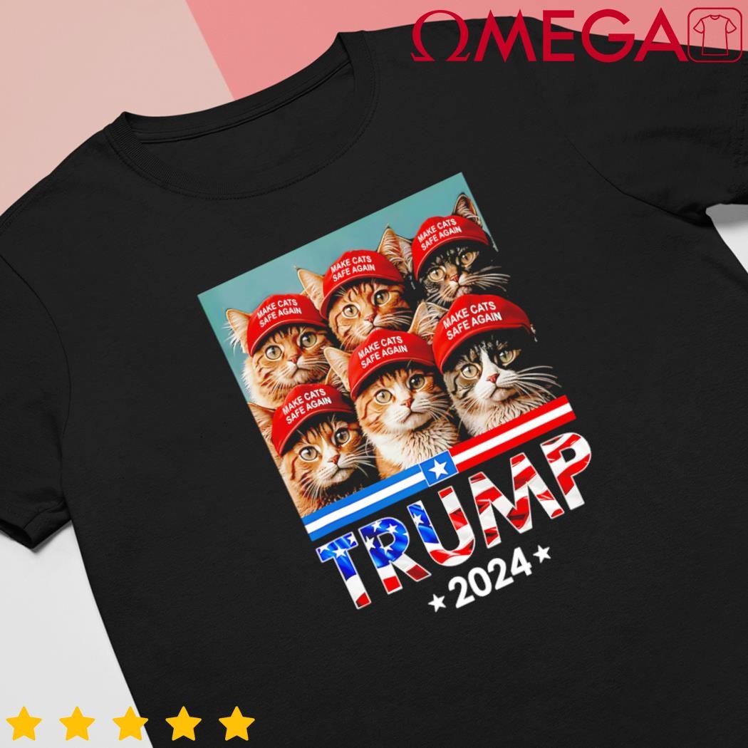 Donald Trump Make Cats Safe Again 2024 Debate Funny shirt