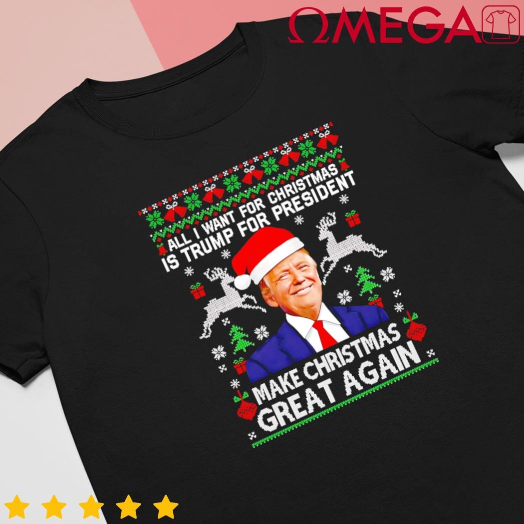 Donald Trump President Make Christmas Great Again Xmas Ugly Gift shirt