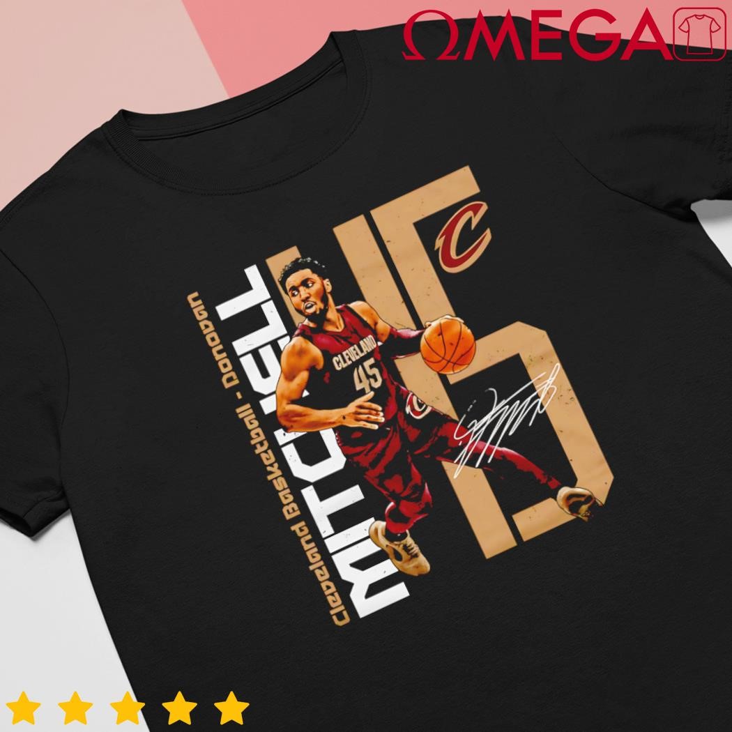 Donovan Mitchell Cleveland Cavaliers Stretch Basketball Design Signature shirt