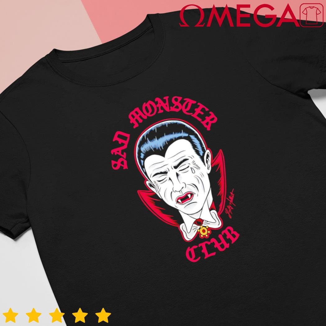 Dracula Sad Monster Club Horror Cartoon Signature shirt