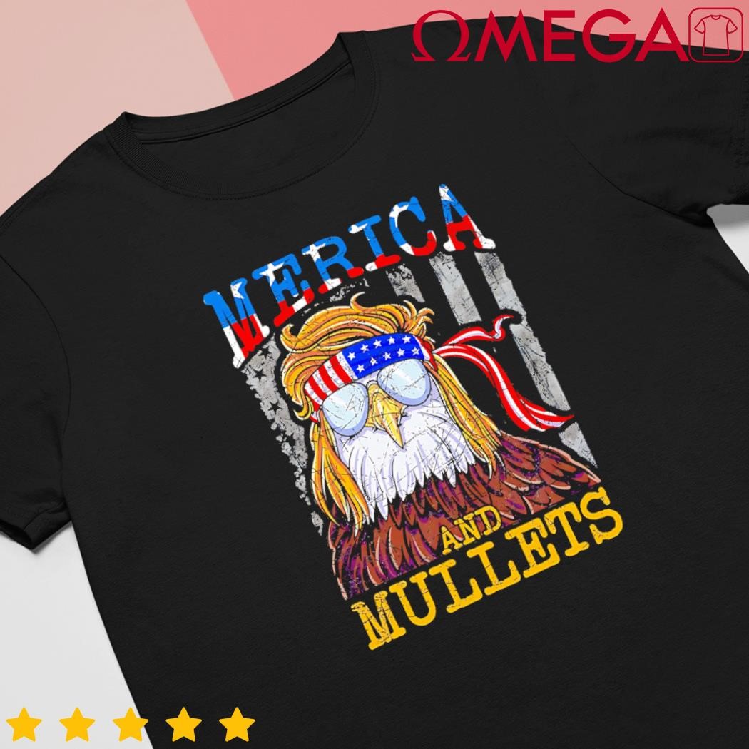 Eagle Mullet Merica USA flag shirt