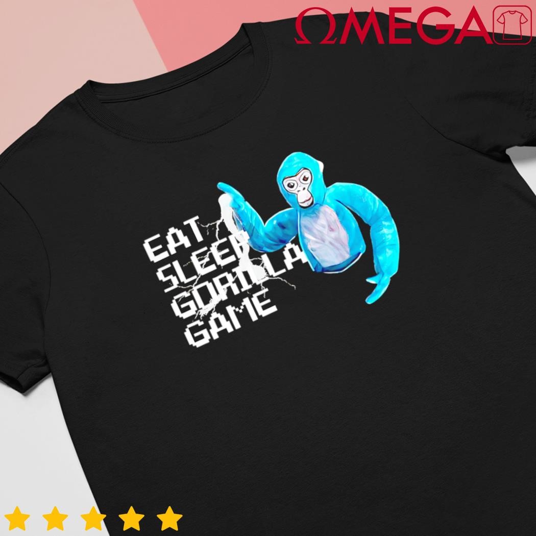 Eat Sleep Gorilla Decorations Monke Tag Vr Game Gifts Funny shirt