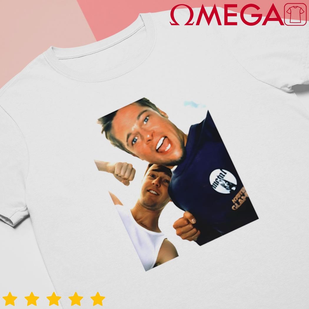 Fight Club Brad Pitt Edward Norton Selfie Pic shirt