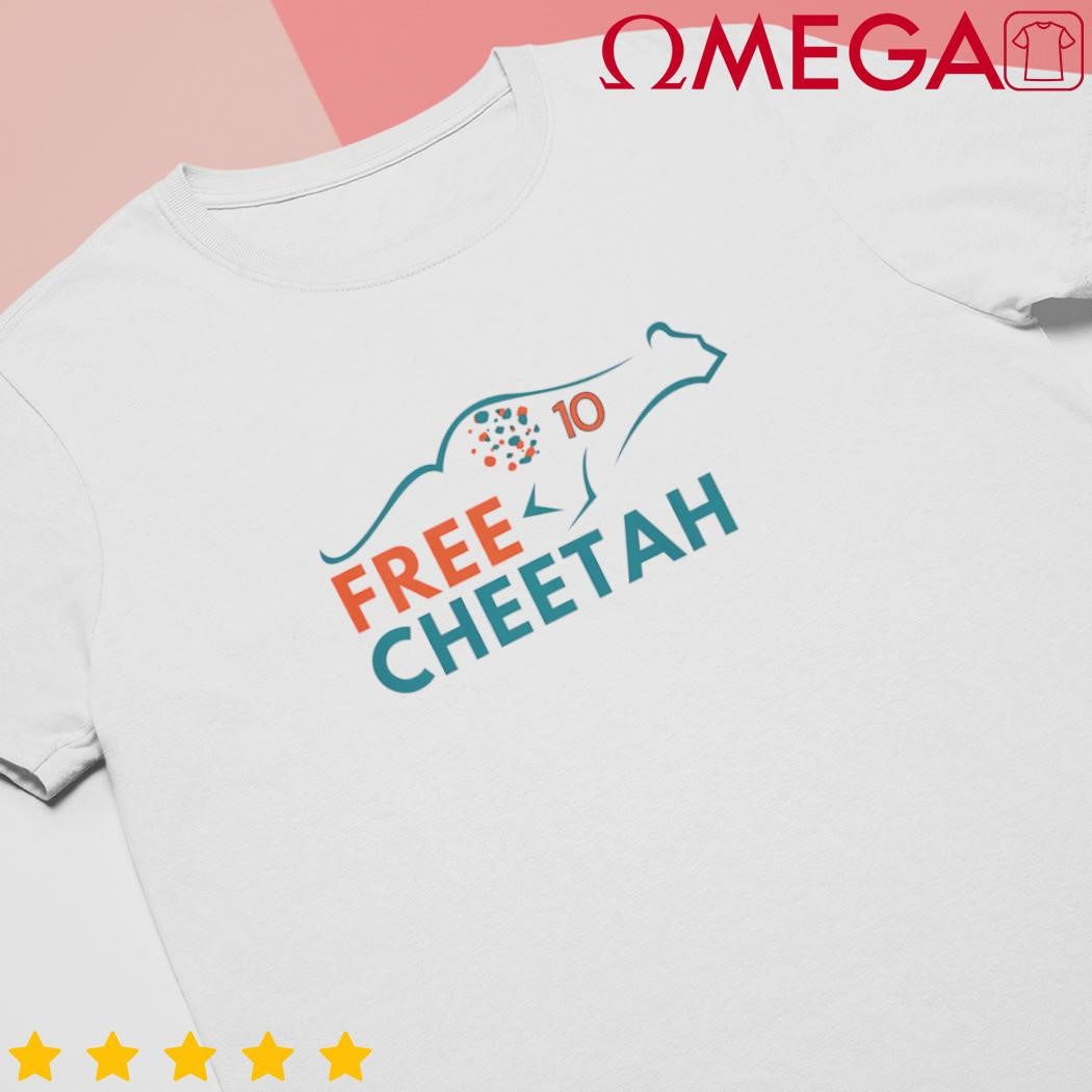 Free Cheetah Tyreek Hill 10 Miami Dolphins Football shirt