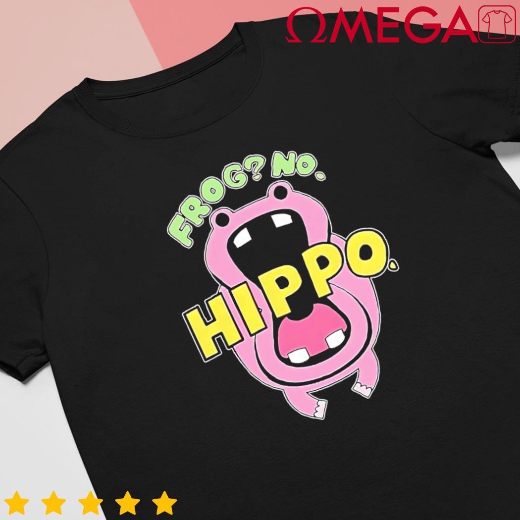 Frog no hippo cute crazy frog lover cartoon shirt