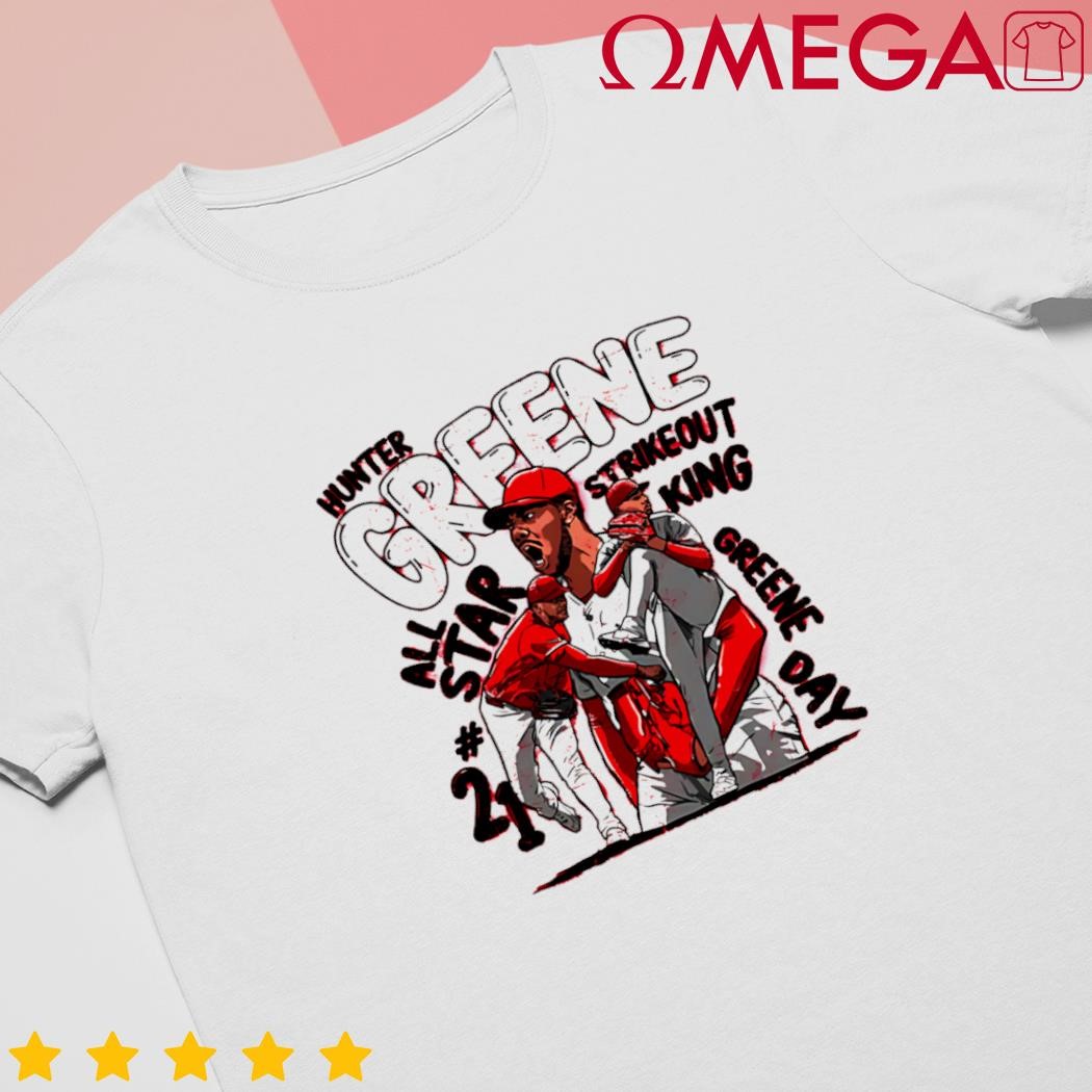 Greene Cartoon Stance 21 Baseball shirt