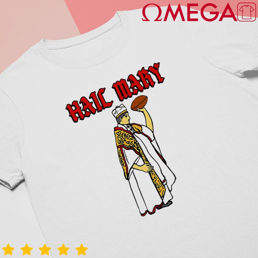 Hail Mary Football Cartoon Design shirt