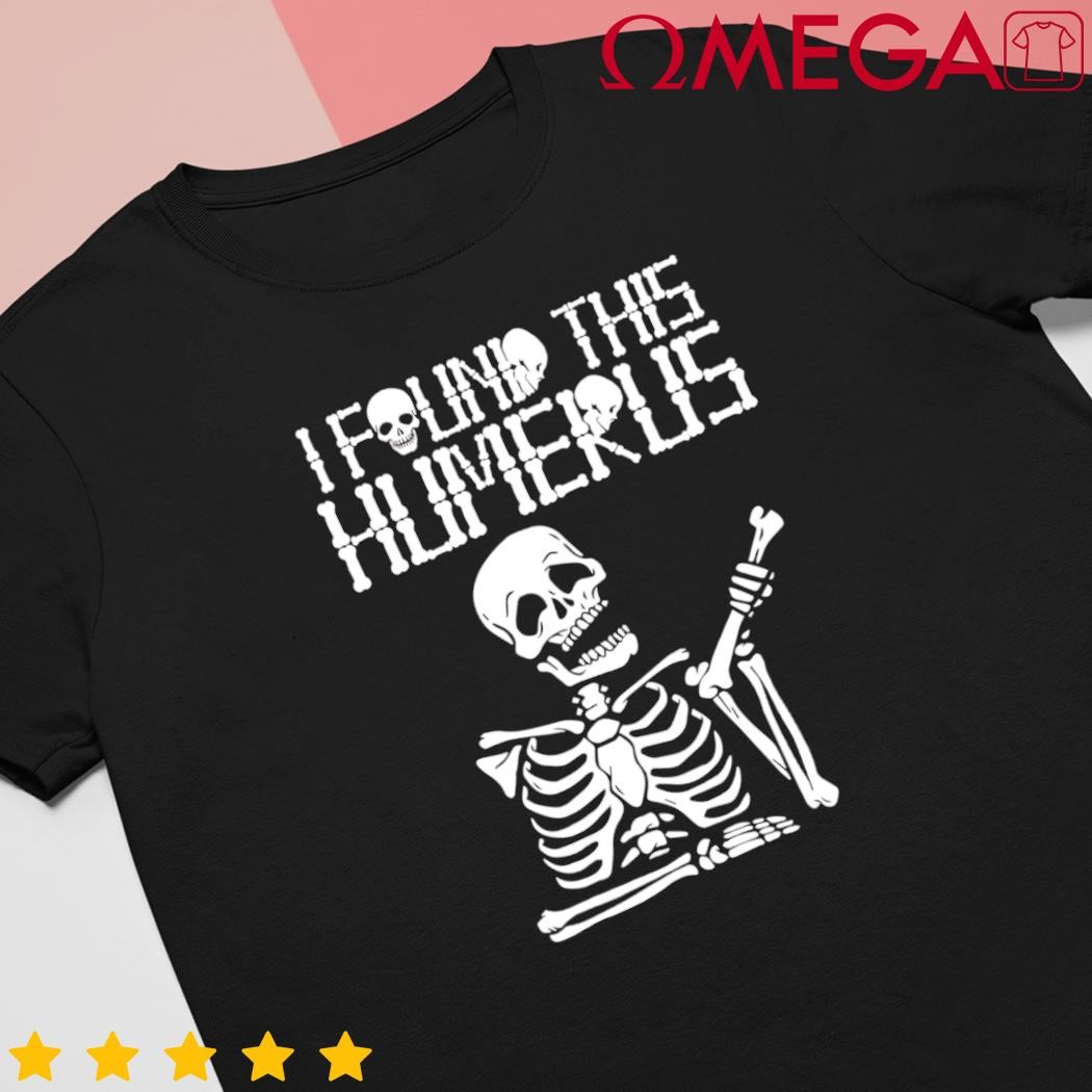 Halloween Skeleton I found humerus costume matching shirt