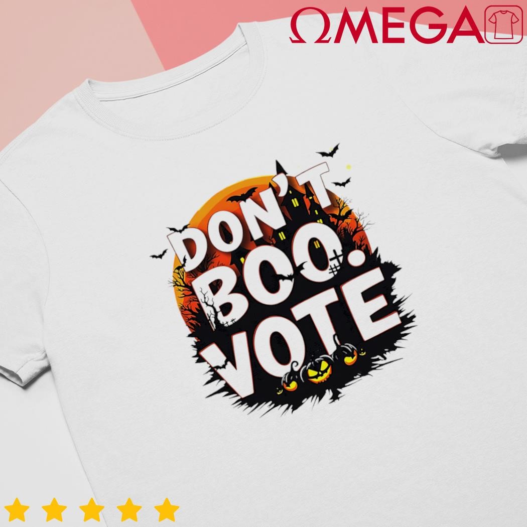 Halloween dont boo vote spooky pumpkin retro shirt