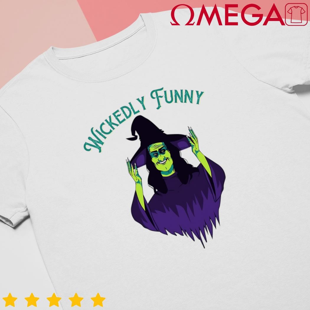 Halloween lovers sarcastic spooky witch wickedly funny adult cartoon shirt