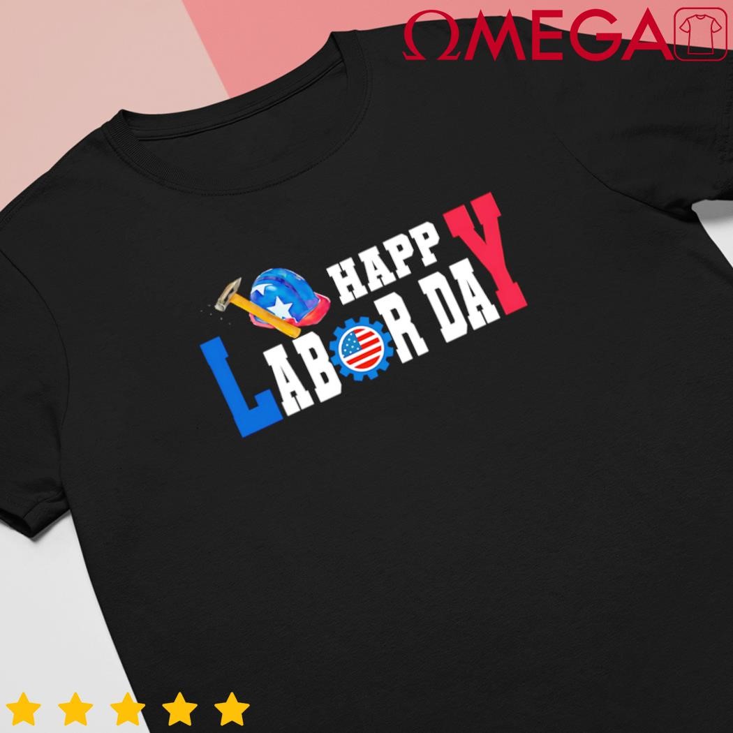 Happy Labor Day USA Flag shirt