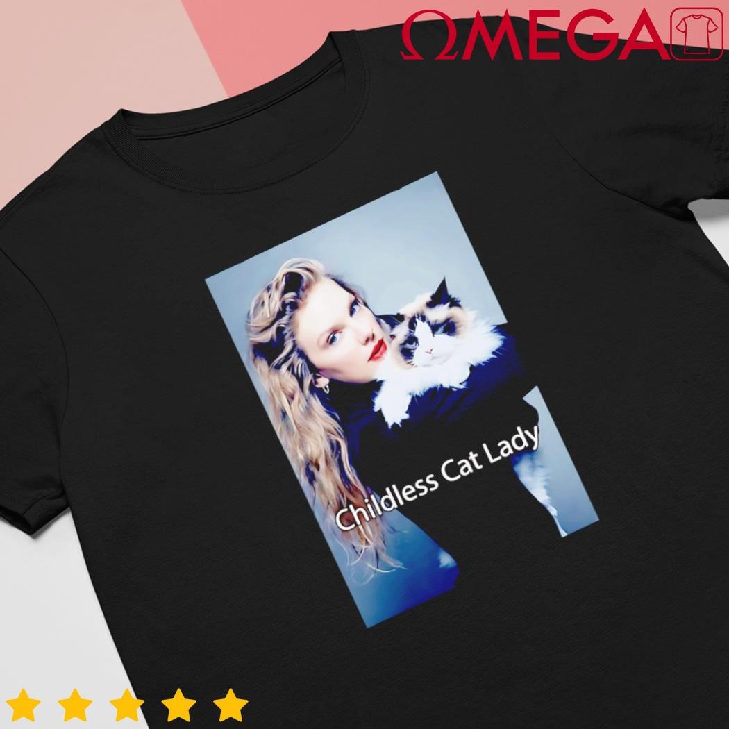 Harri Swalz Taylor Childless Cat Lady Kamala Harris Picture shirt