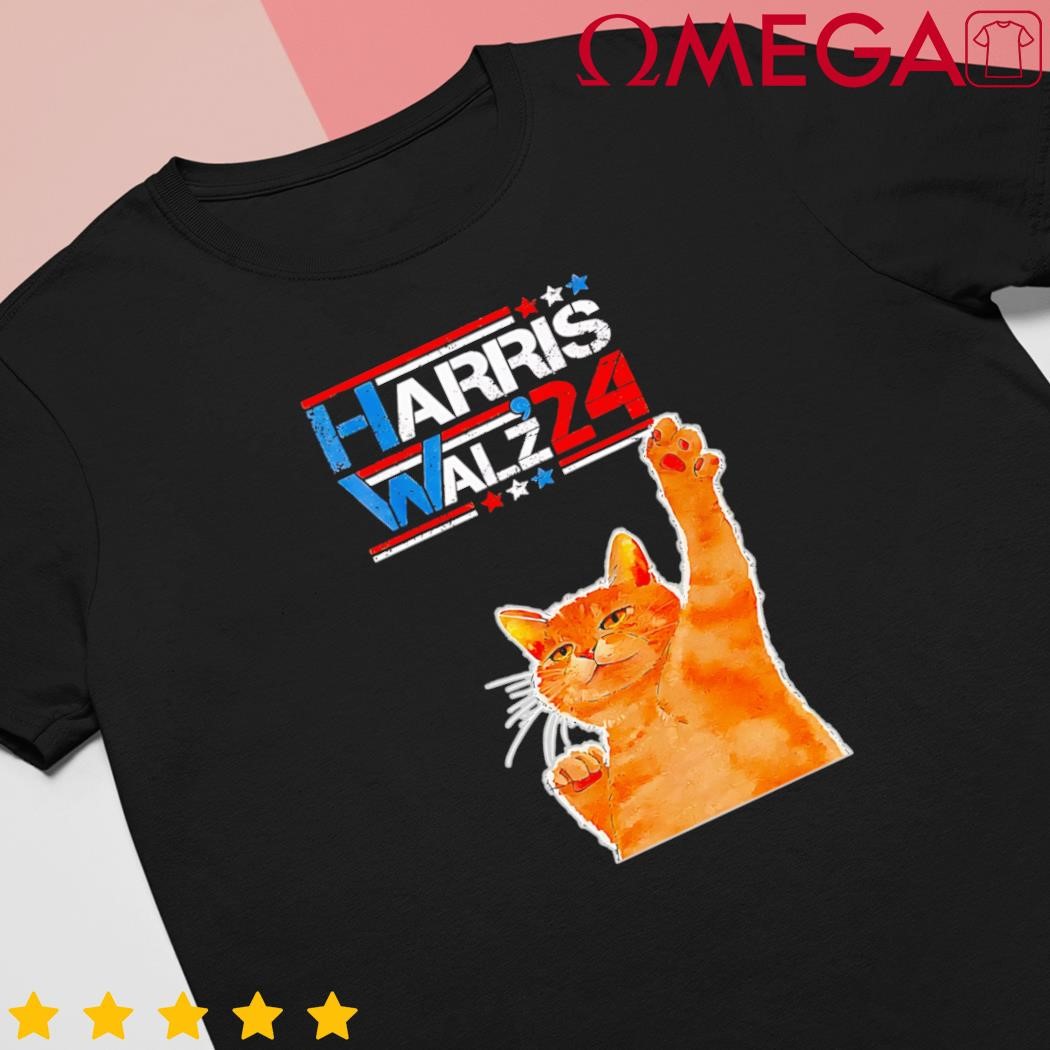 Harris Waltz 2024 cat funny vp vice president election shirt