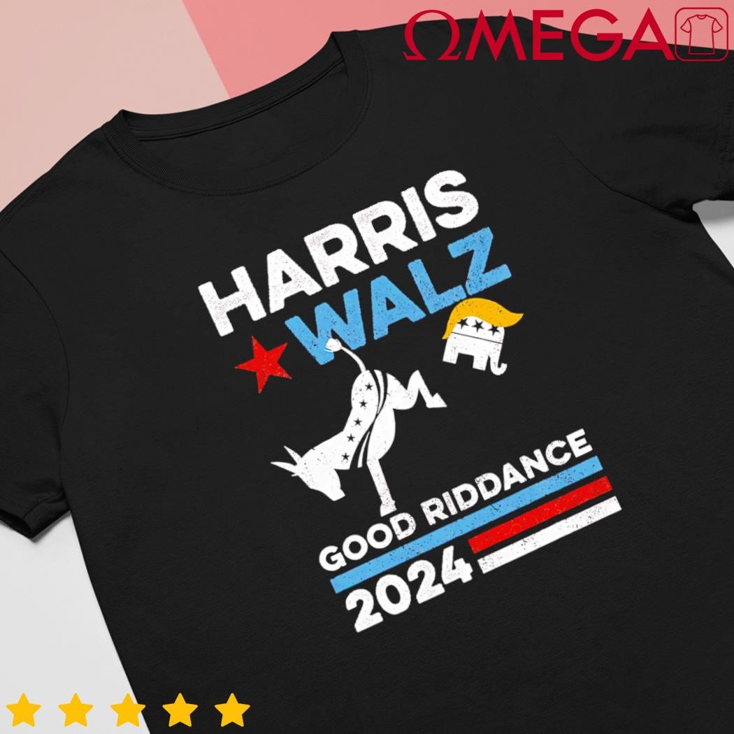 Harris Walz 2024 Election Kamala Harris Waltz Good Riddance Retro shirt