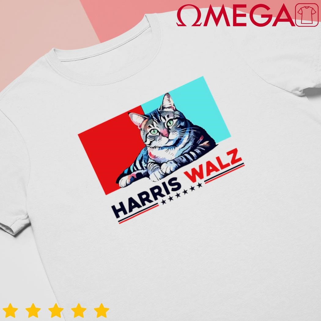 Harris Walz 2024 cat election Kamala Harris design shirt