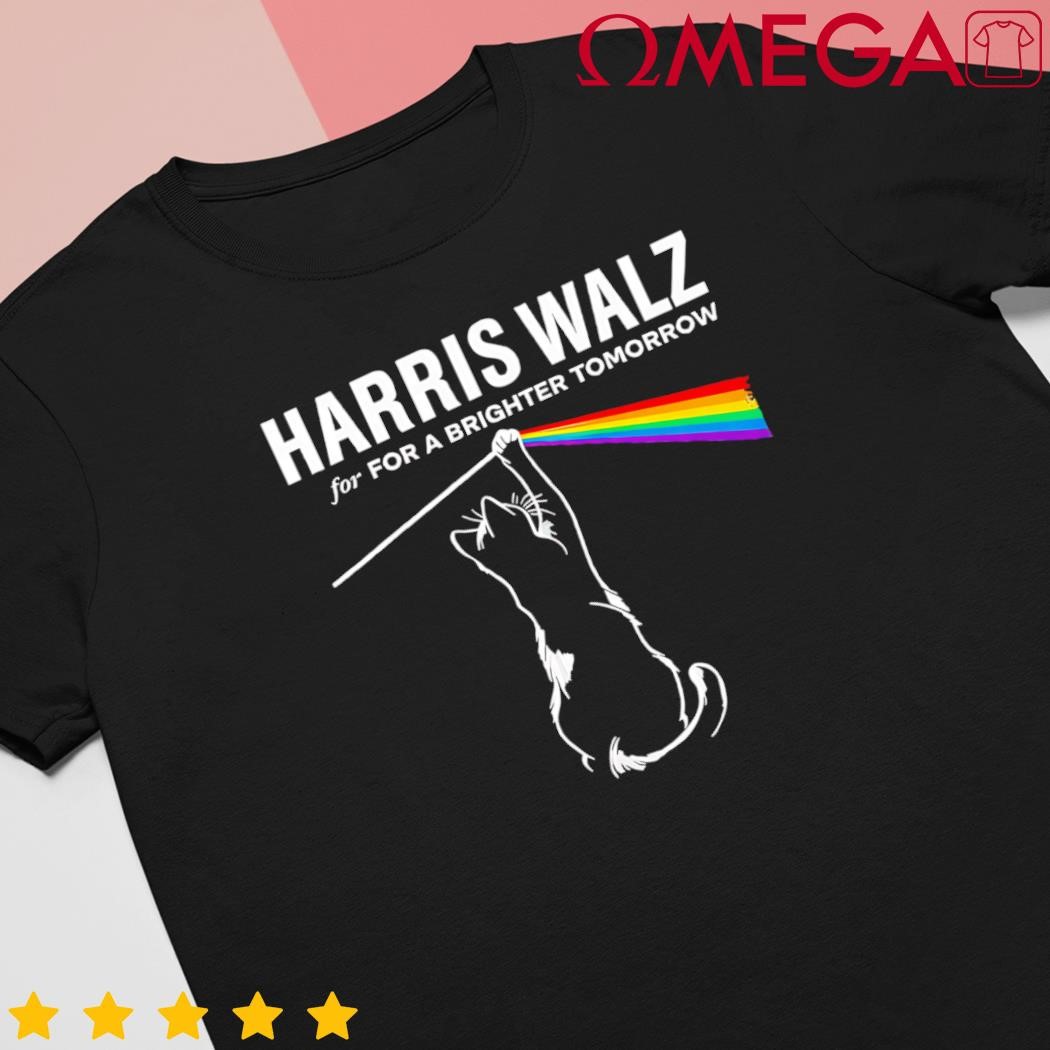 Harriswaltz 24 for a Brighter Tomorrow Funny Cat Rock Music shirt