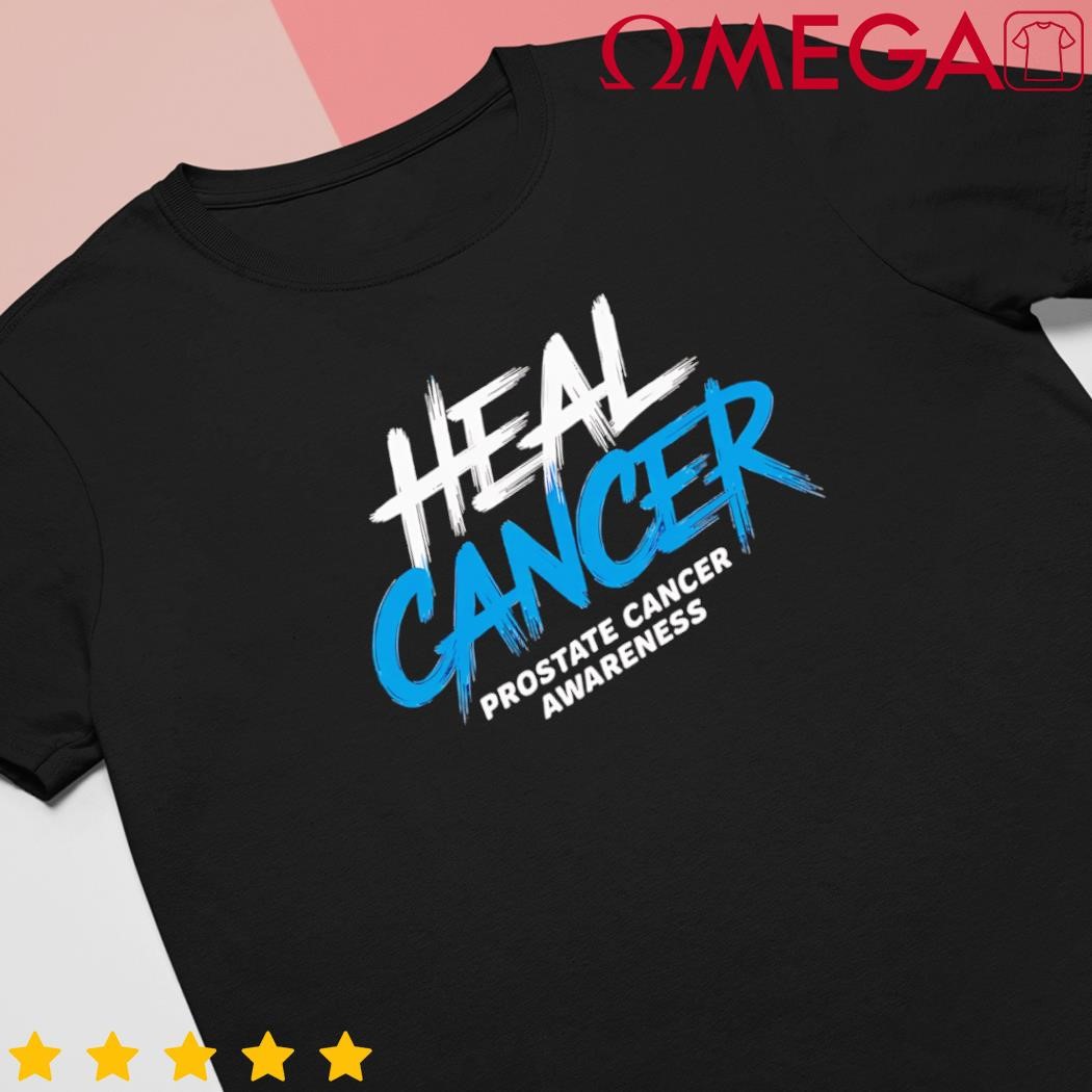 Heal Cancer Prostate Cancer Awareness Month Ribbon shirt