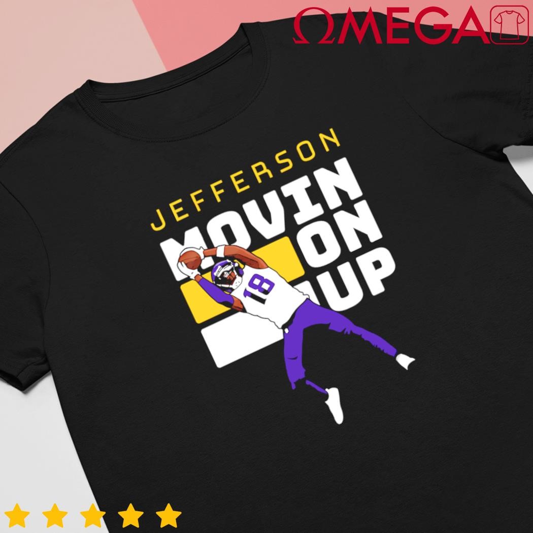 Jefferson movin on up football design cartoon shirt