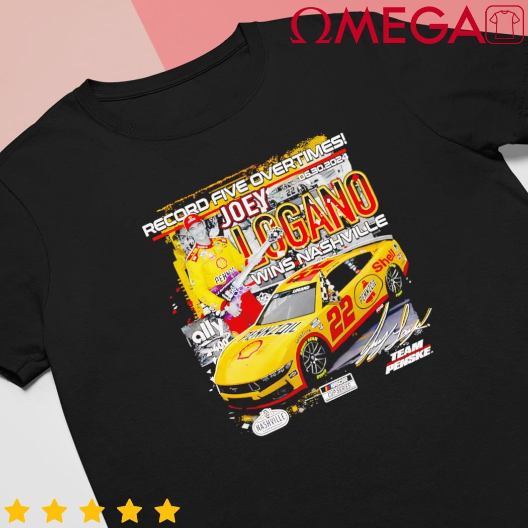 Joey Logano 2024 Ally 400 Race Winner Signature shirt