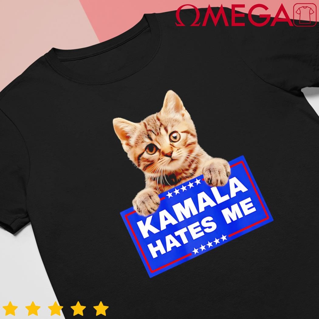 Kamala Hates Me Kamala Hate Cats Trump 2024 American Flag shirt