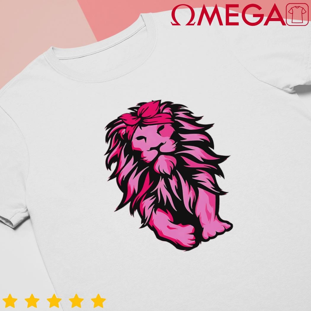 Lion Pink Bandana Breast Cancer Awareness shirt4