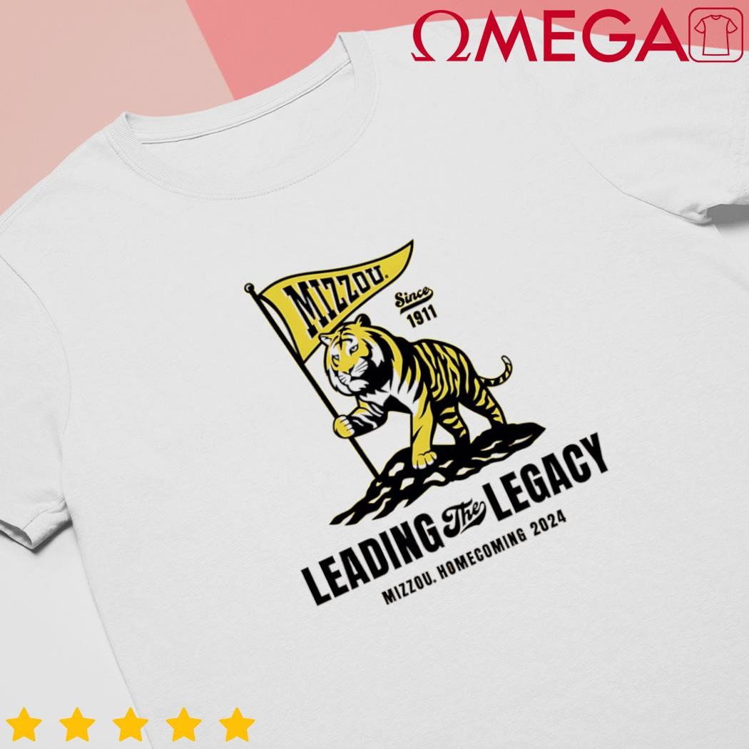 Mizzou Tigers 2024 official homecoming leading the legacy gold t-shirt