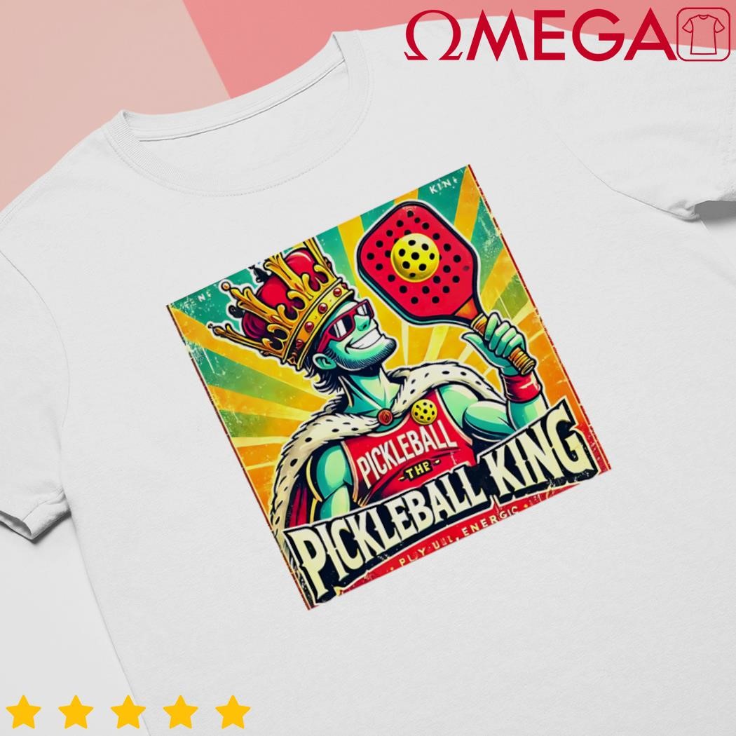 Vintage Pickleball King Cartoon shirt