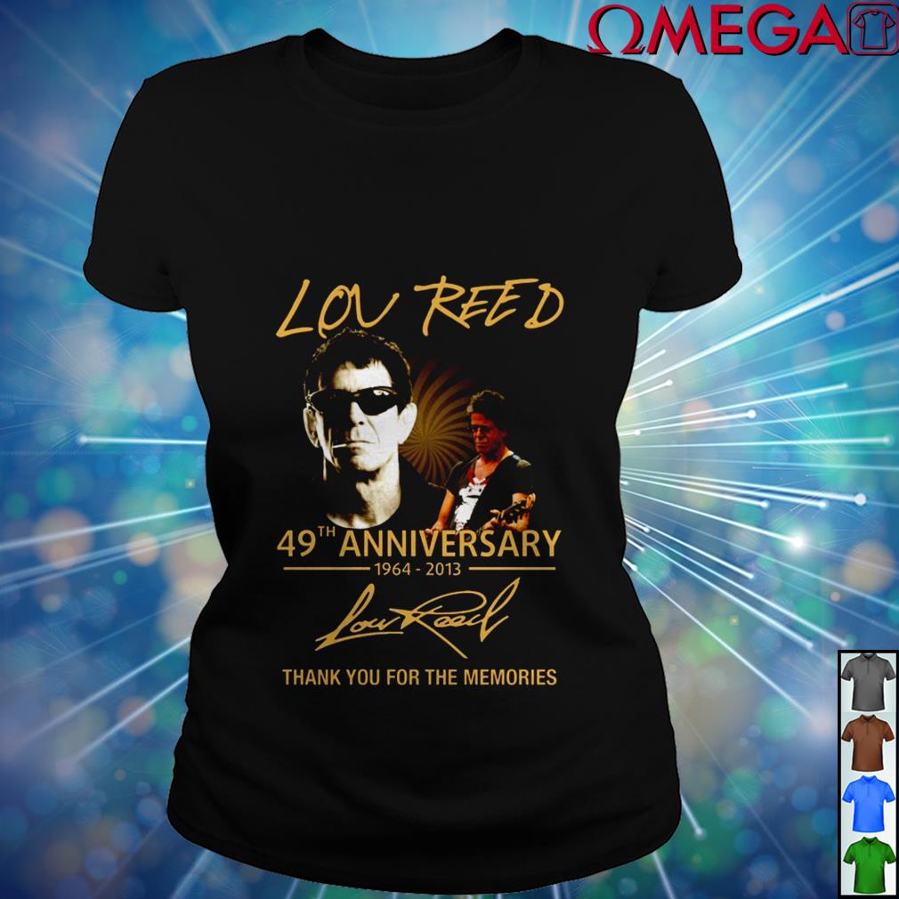 Lou Reed 49th Anniversary 1964-2013 signature shirt