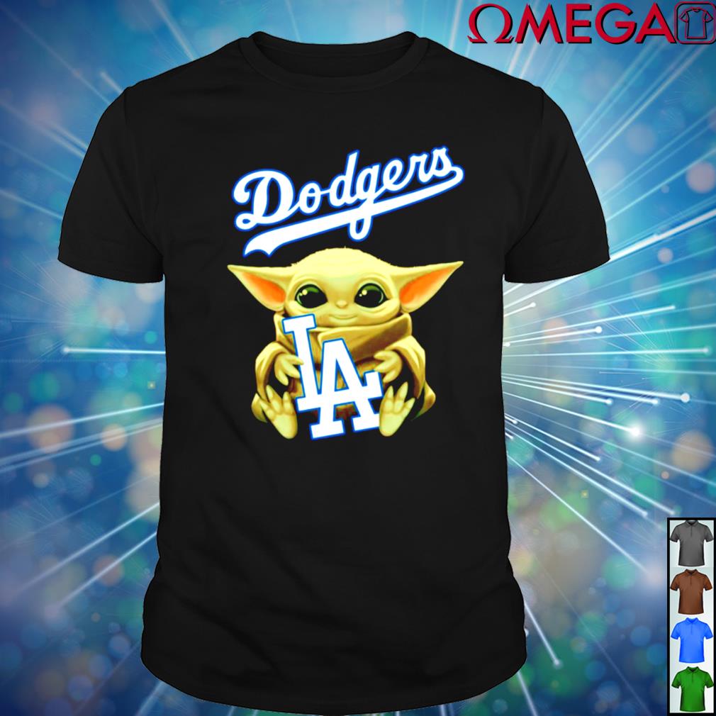 Baby Yoda hug Los Angeles Dodgers shirt, hoodie, sweater, long